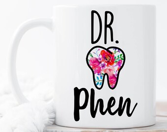 Dentist Gift Etsy - personalized dentist mug dentist name mugs graduation gift new dental graduate dentist gift dental student mug dental school mugs cup